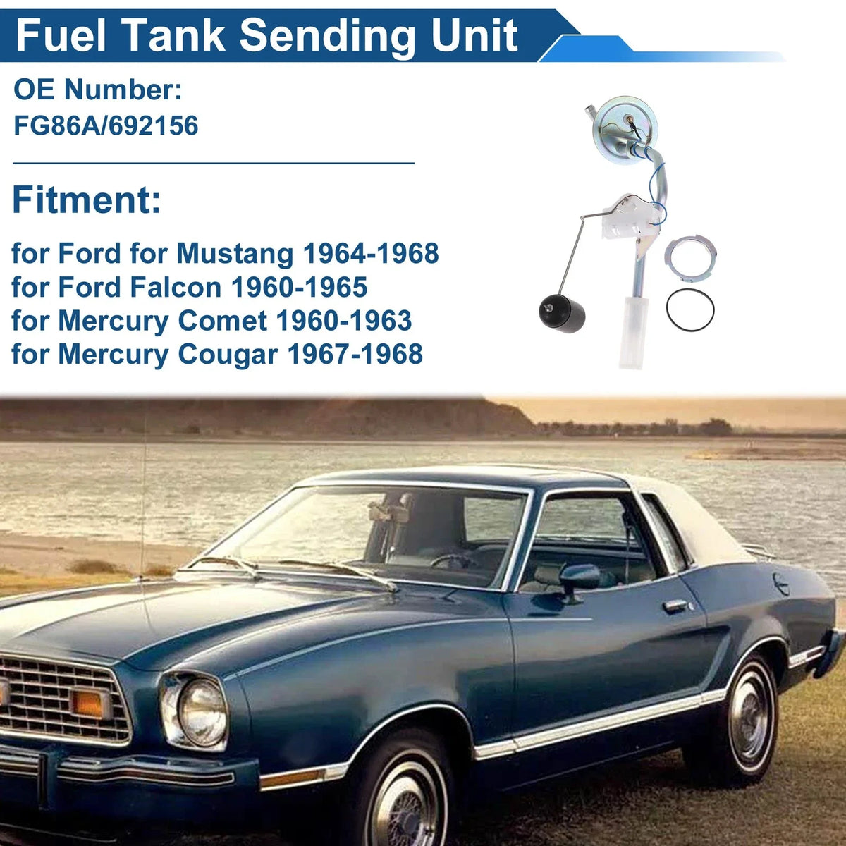 Fuel Level Sending Unit Module for Ford Mustang (1964–1968) FG86A/692156