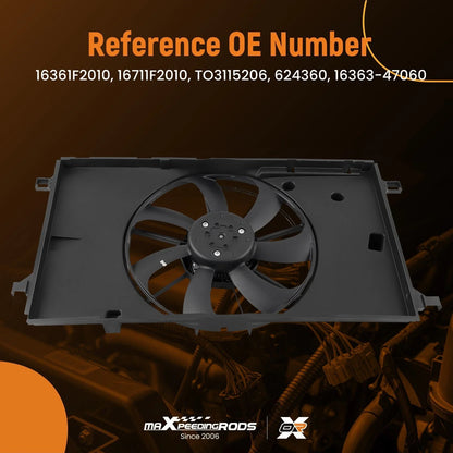 Radiator Fan Assembly with Brushless Motor for Lexus UX200 (2019–2023)