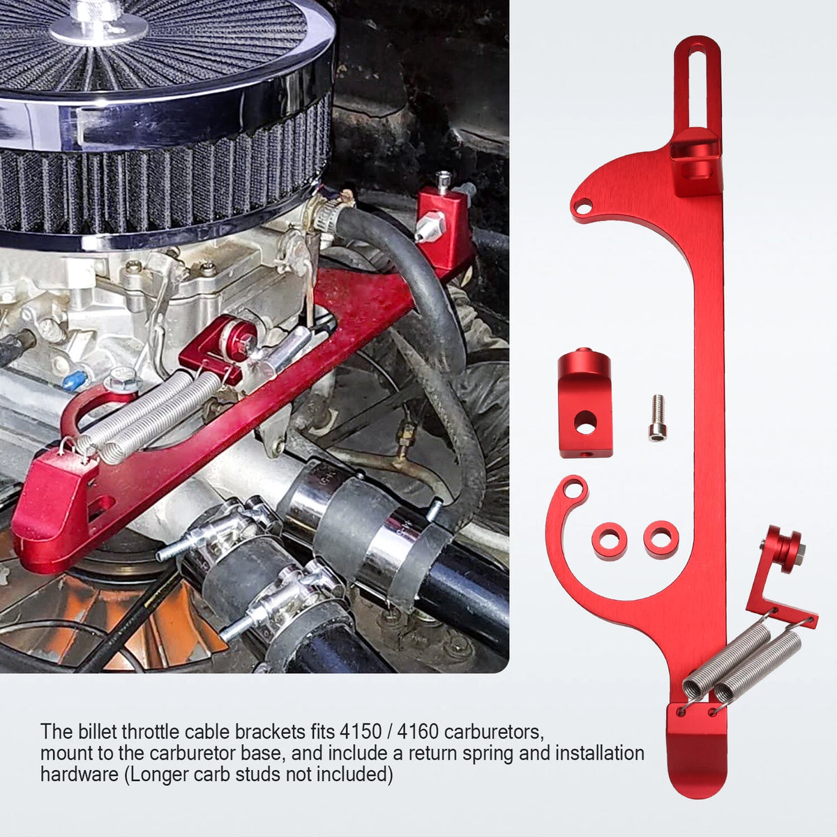 Throttle Cable Carb Bracket for SBC 307 350 (4150 4160)