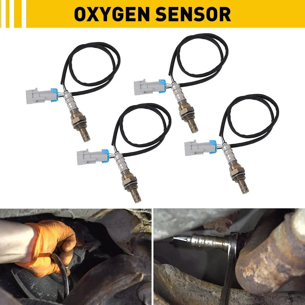 Set of 4 Oxygen O2 Sensors for Chevy Silverado 1500 5.3L (2003–2005)