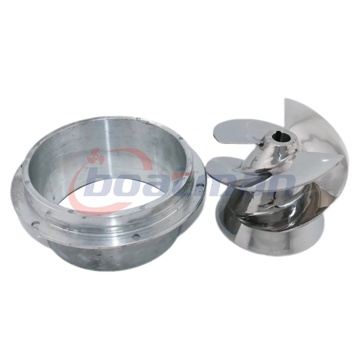 5 7/8" Stainless Outboard Jet Impeller 1678 + Flanged Liner for Yamaha Suzuki (30 hp)