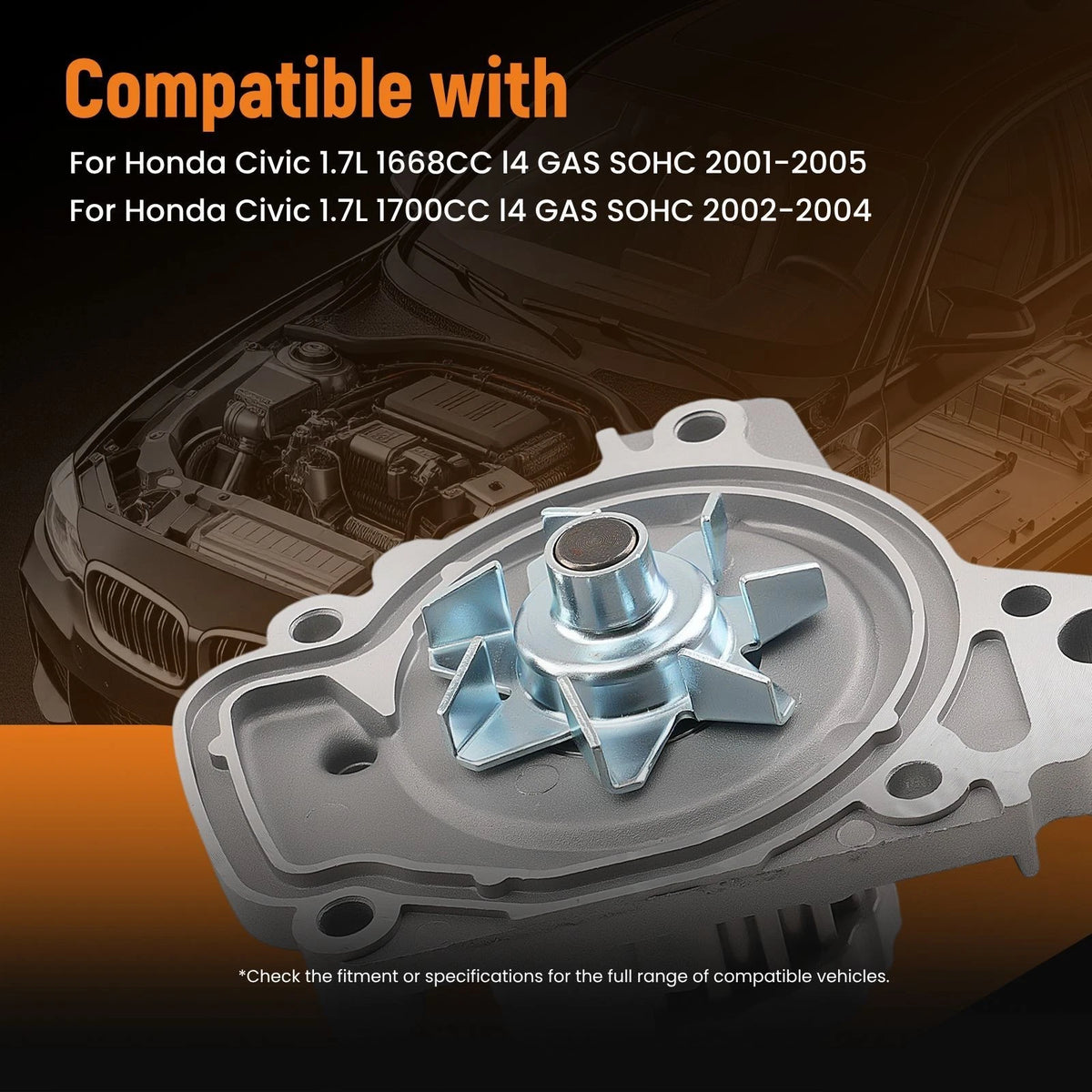 Timing Belt Kit + Water Pump + Head Gasket Set for Honda Civic (2001–2005)
