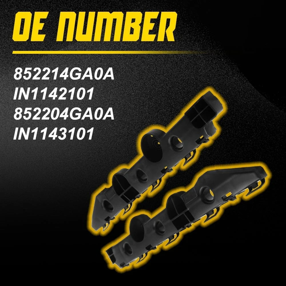 Set of 2 Rear Lower Bumper Support Brackets IN1143101 for Infiniti Q50 (2014–2020)