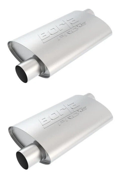 2 Borla Performance Exhaust Muffler 40353 for Universal Fit (Offset Reversible)