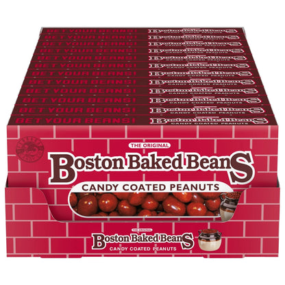 Pack of 12 Boston Baked Beans Candy-Coated Peanuts Sweet & Salty
