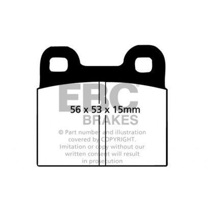 EBC Yellowstuff Front Brake Pads for Volkswagen Super Beetle (1971–1974) TLX-ebcDP4105R-CL360A71