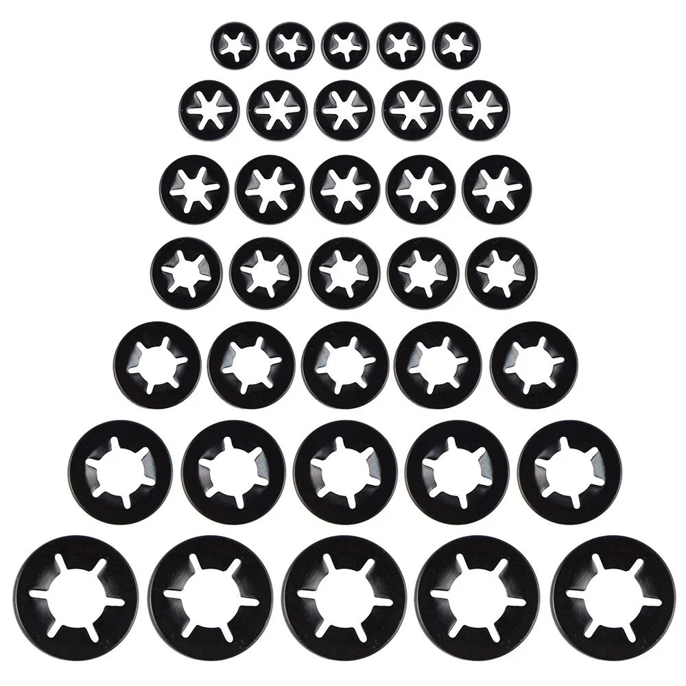 Set of 12 Flat Head Uncapped Bolt Screw Nut Washer Assortment for M3 M4 M5 M6 M8 M10 M12