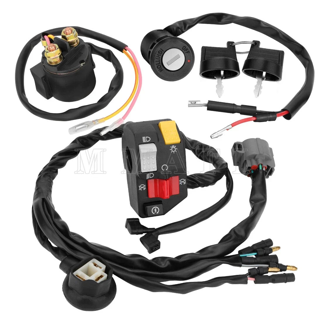 Handlebar Ignition Key Switch w/Relay for Honda Sportrax 300 TRX300EX (1993–2006)