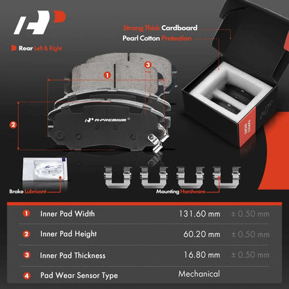 Drilled Brake Rotors & Pads Set for Hyundai Sonata & Kia
