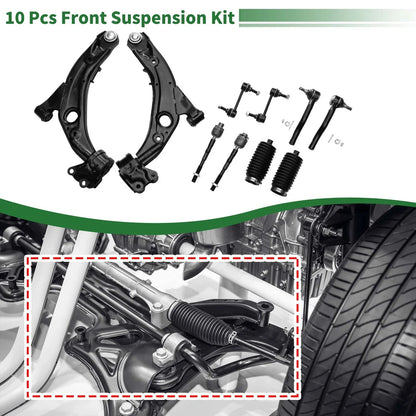 10X Front Lower Control Arms for Ford Edge (2007–2014) K620486/K620487