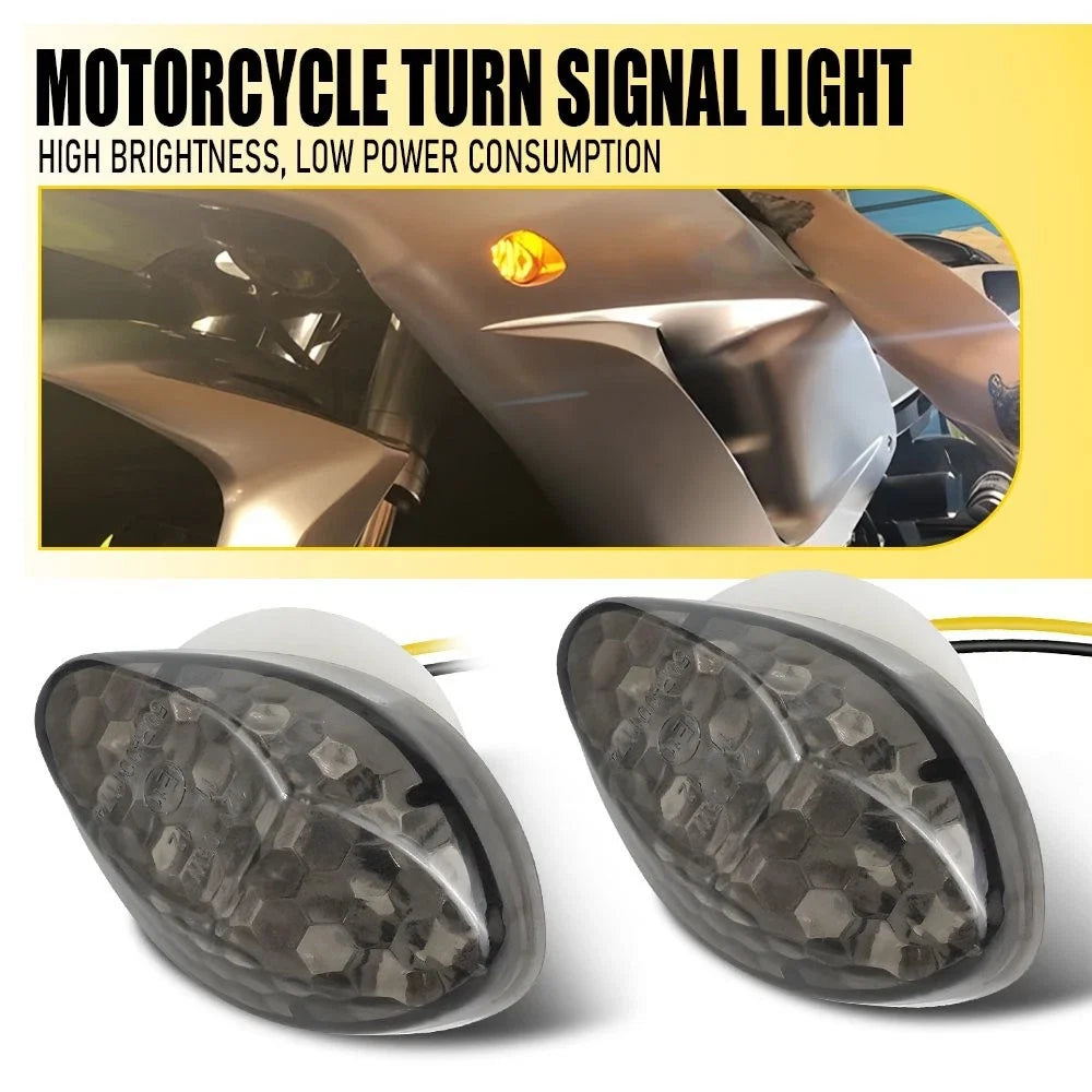 2PCS LED Turn Signal Flowing Light for Universal 12V Motorcycles