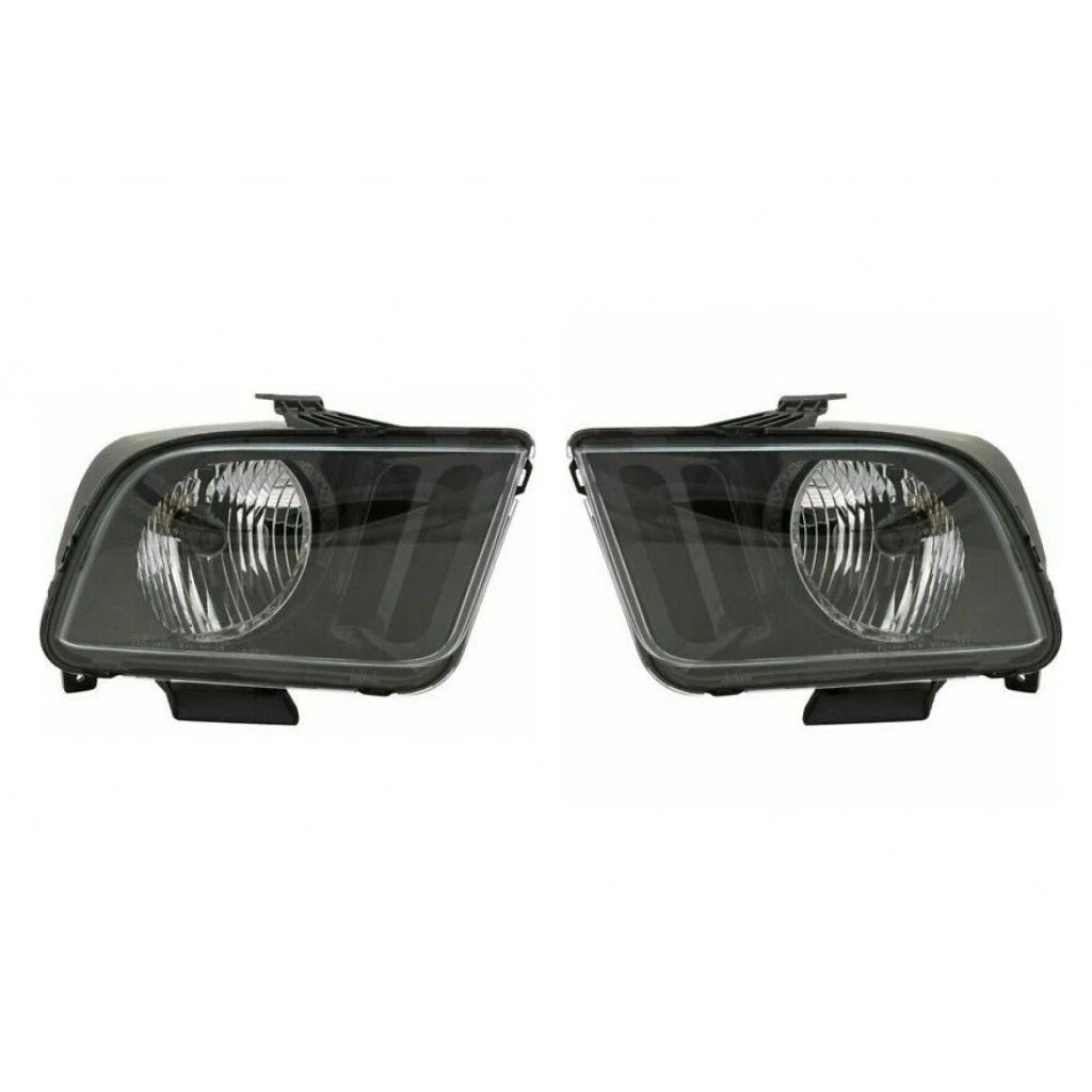 Set of 2 Headlights for Ford Mustang (2005–2006) MLX-PAIR-SHE475A-150QL-CL360A50, FO2502215