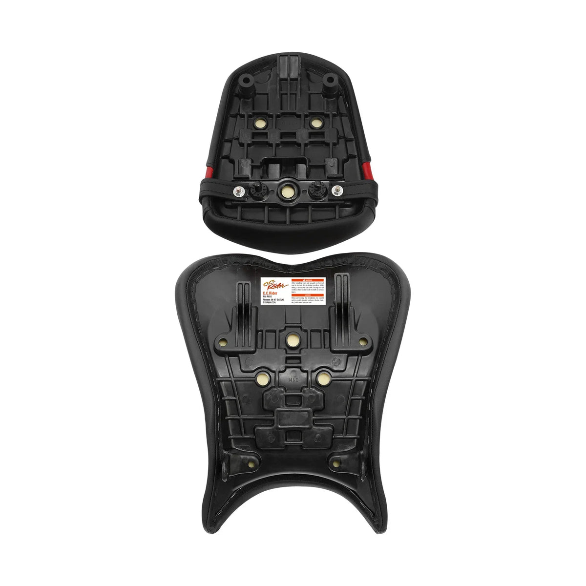 Black Driver & Passenger Seats for Suzuki GSXR600 GSXR750 (2006–2007)