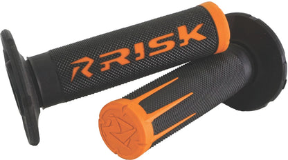 Fusion 2 Moto Grips for Risk Racing (00287) - Orange