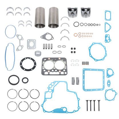 Engine Rebuild Kit Overhaul Set STD with Liner for Kubota T1600H