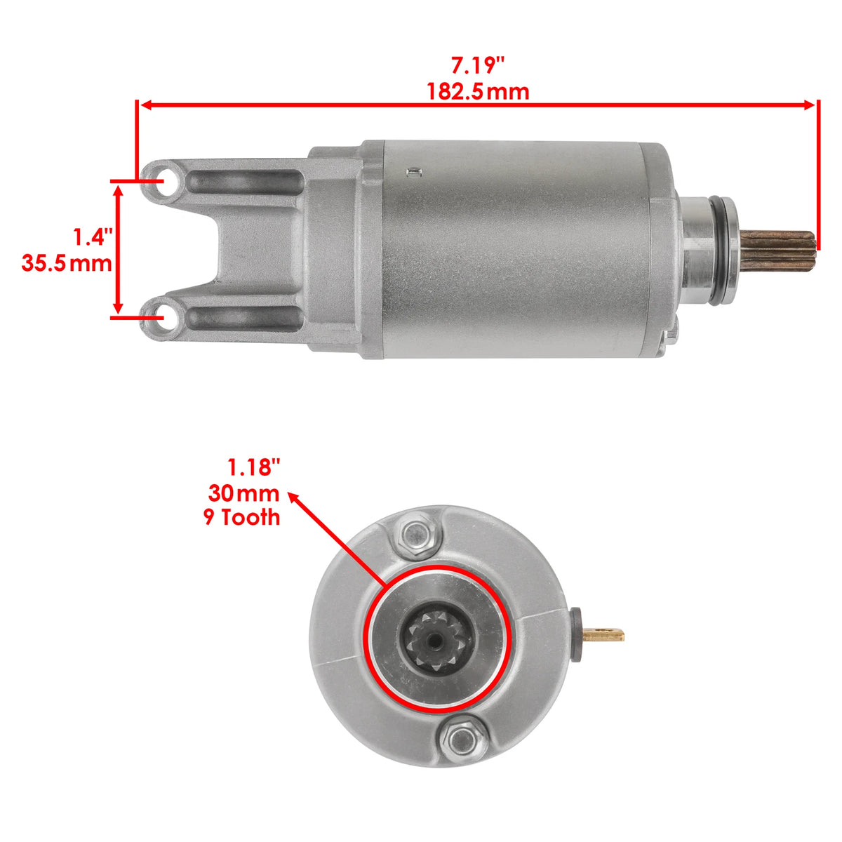 Starter and Relay Solenoid for Suzuki GSX-600F (1998–2006) AB321518744AD, 3110008F00, 3180021E20