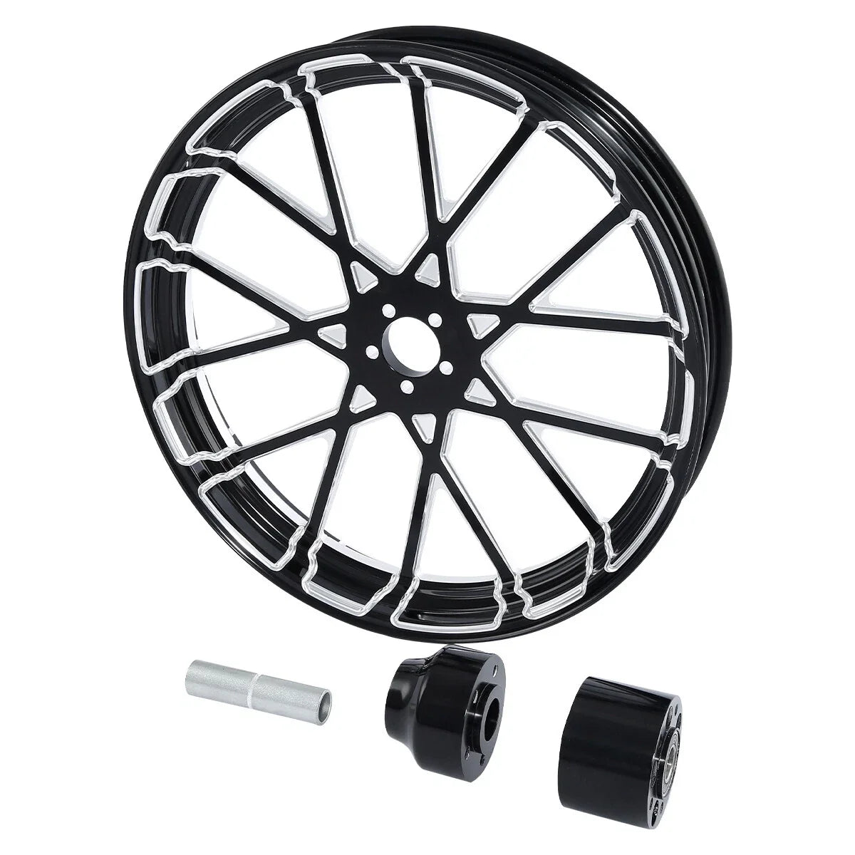 21" Front Wheel Rim Single Disc Hub & Fender for Harley Touring (2008–2025)