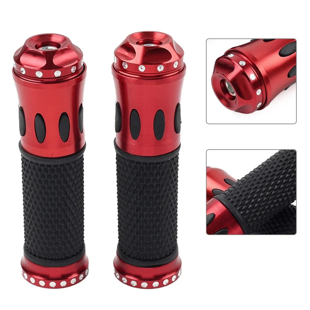 7/8" Motorcycle Handlebar Grips for Honda Yamaha Suzuki (Fit All Models)
