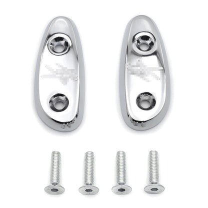 Mirror Block Off Base Plates for Suzuki GSX-R 600 750 1000 (2001–2004) Chrome