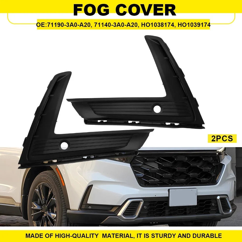 2X Fog Light Covers for Honda CR-V (2023–2025) EXV Driver Passenger Side