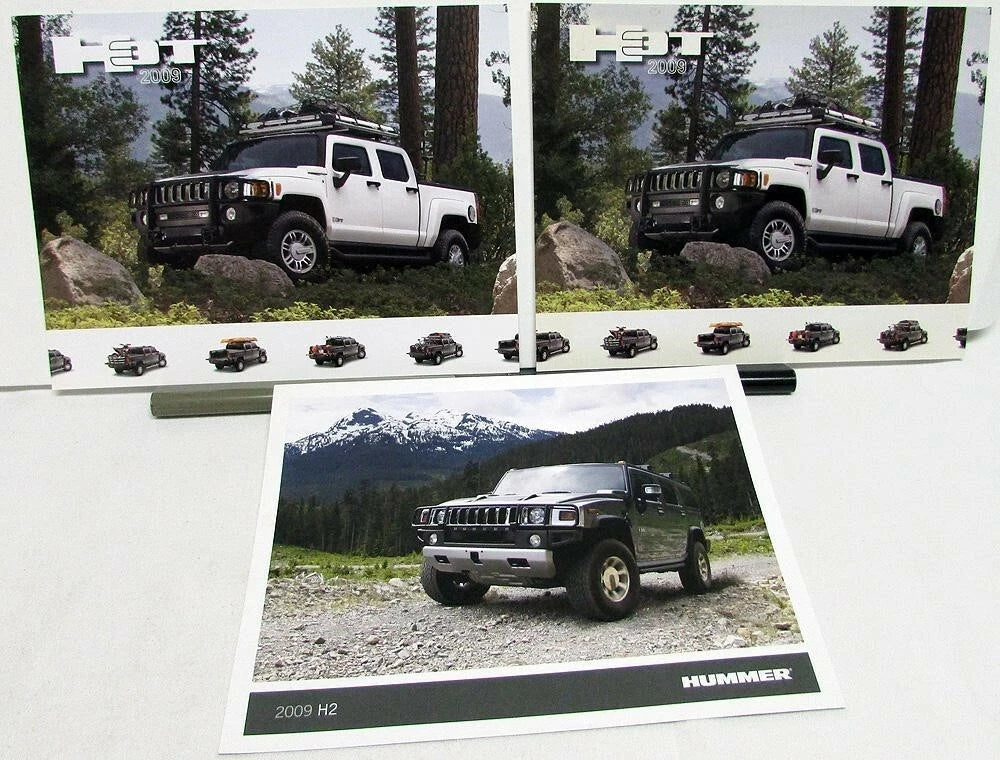 Set of 3 Dealer Data Cards for Hummer H3T H2 (2009)
