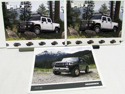 Set of 3 Dealer Data Cards for Hummer H3T H2 (2009)