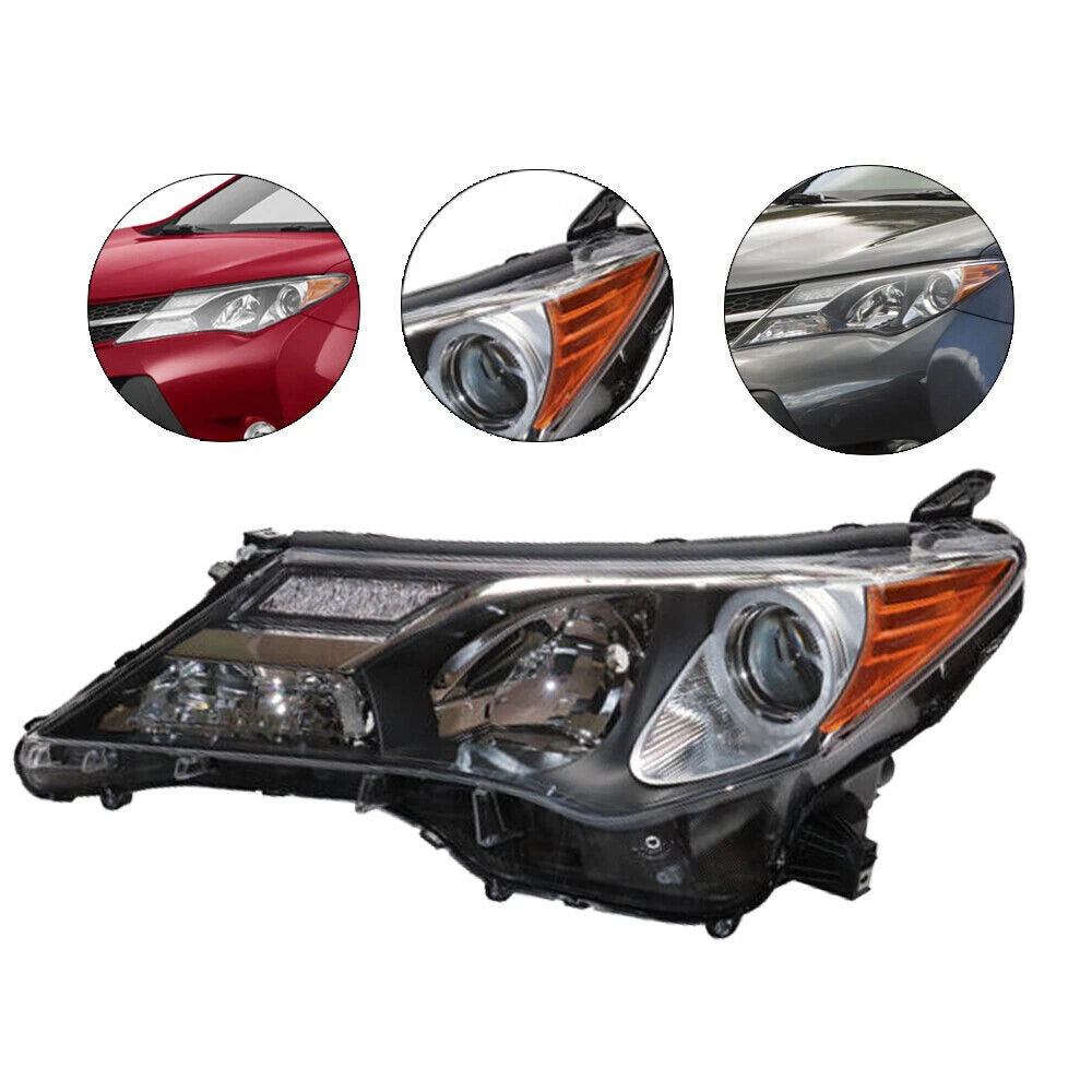Halogen Headlight for Toyota RAV4 (2013–2015) Left Driver Side LH
