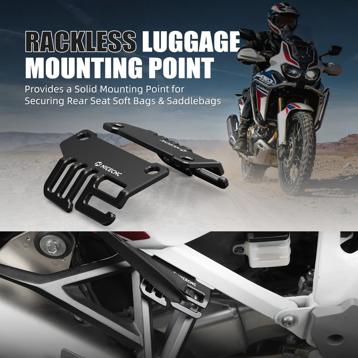 Tie Down Brackets Plates for Honda CRF1100L Africa Twin (2020–2026)