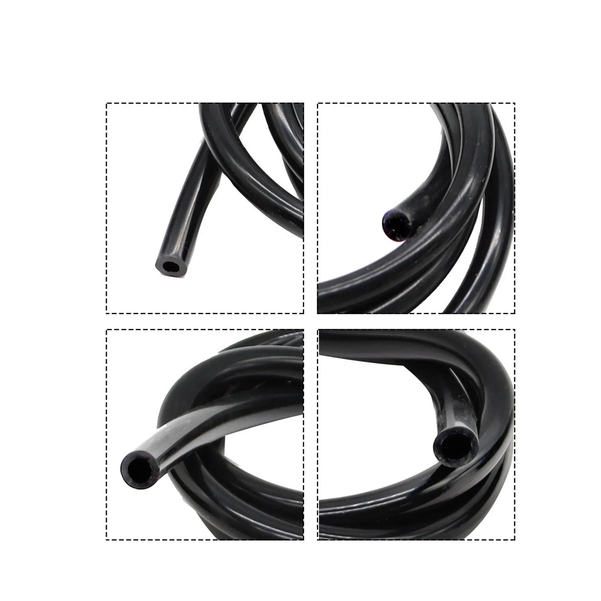 Set of 4 Vacuum Tubing Hose Lines 5/32 1/4 5/16 3/8" 5FT 130PSI
