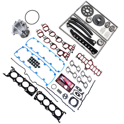 Water Pump Head Gasket Set with Timing Chain Kit for Ford Super Duty (1997–1999)