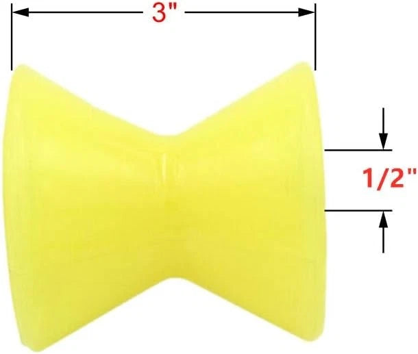 3" Polyurethane Tiedown Boat Trailer for