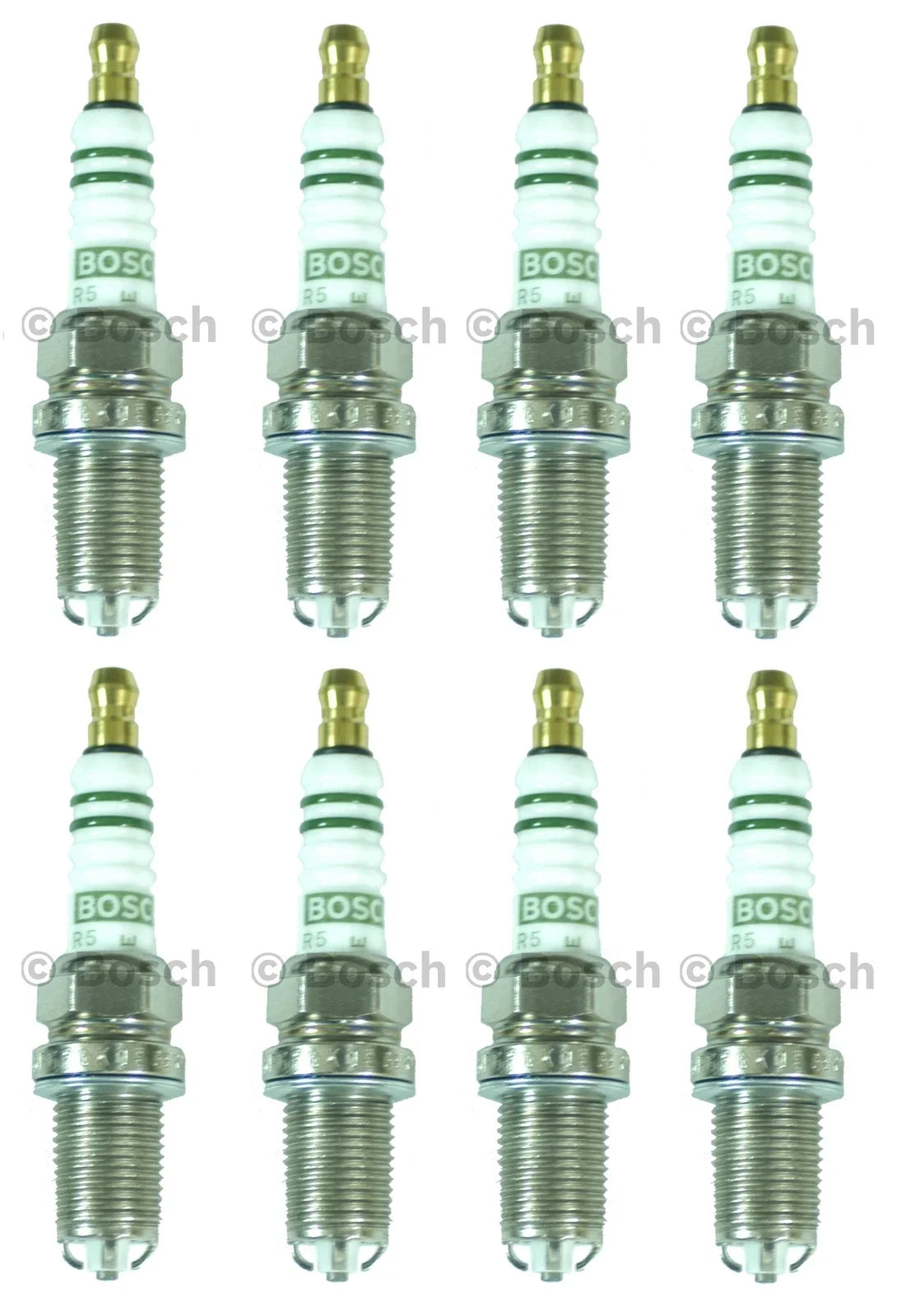 Set of 8 Spark Plugs Bosch FGR6KQE for Audi S6 Porsche Cayenne V8