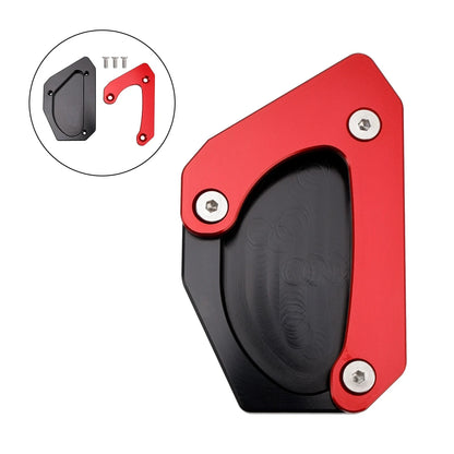Kickstand Enlarger Plate Pad for Suzuki V-Strom 650 DL650 XT (2011–2024) Red