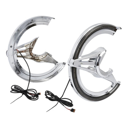 2X Brake Rotor Covers LED Light Smoke Lens for Honda Goldwing 1800 (2018–2025)