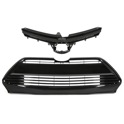 Front Bumper Upper & Lower Grille for Toyota Corolla (2017–2019)
