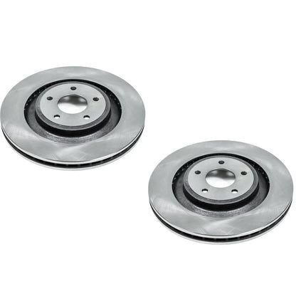Set of 2 Powerstop Brake Discs Front for Dodge Avenger 200 (2008–2014)