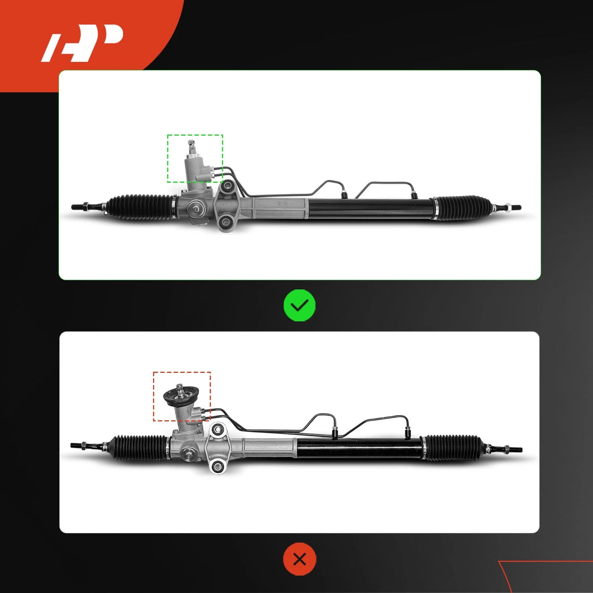 Power Steering Rack & Pinion Assembly for Hyundai Sonata (1999–2005) 5770038000, 5770039000, 5772438010, 26-2412