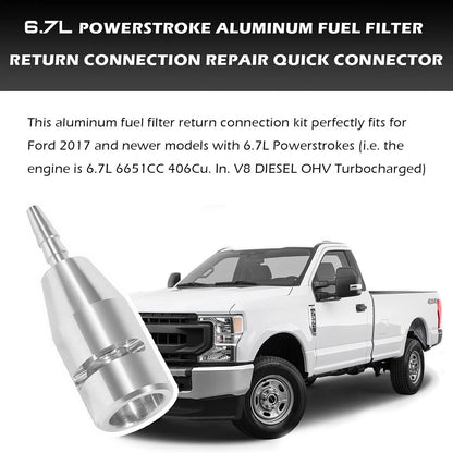6.7L Powerstroke Fuel Return Line Repair Quick Connector for Ford (2017–2022)