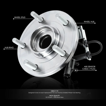 Front Left Right Wheel Bearing & Hub for Grand Caravan VW Routan Ram C/V (2008–2020)