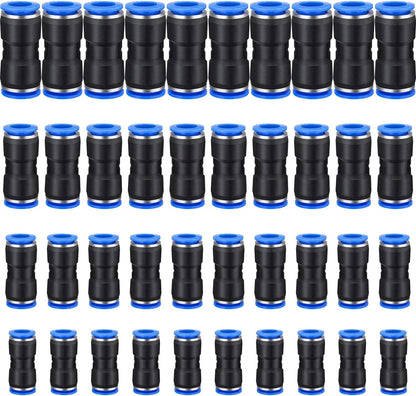 40 Pieces 1/4, 5/16, 3/8, 1/2 Inch Black and Blue Automotive Fasteners