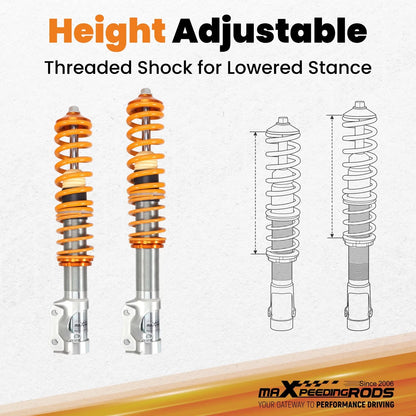 Coilover Suspension Lowering Kit for VW Golf & Jetta (1985–1999)