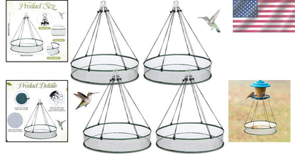 24-Inch Hanging Bird Seed Catchers for Community Feeding Spaces