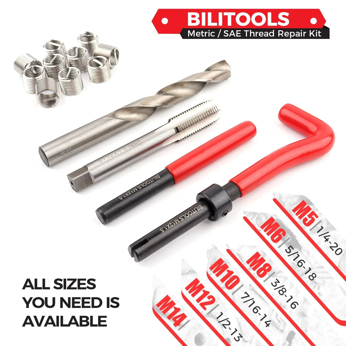 1/4-20 Inch Thread Repair Kit for Automotive Applications