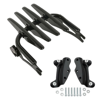 Luggage Rack for Harley Touring (2009–2013) - Black Stealth, Docking Hardware