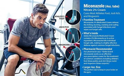 6X Miconazole Antifungal Cream 2% - Cures Most Fungal Infections