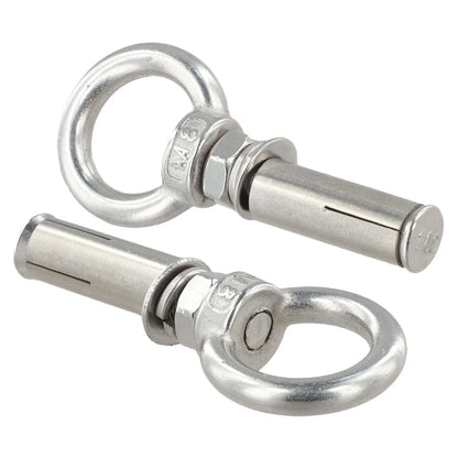 Set of 4 Expansion Bolts and Eye Screws for Walls 6810mm