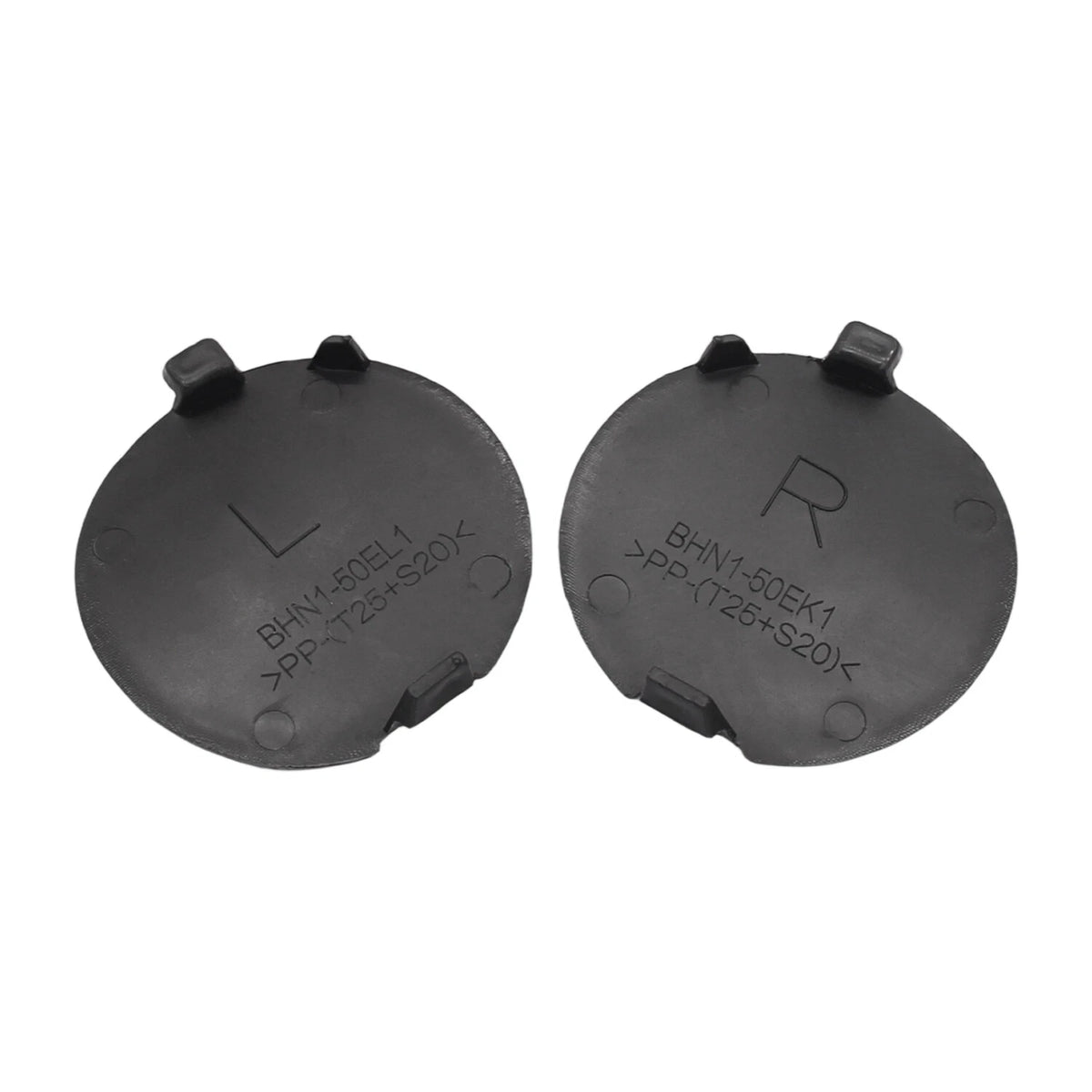 Set of 2 Tow Hook Covers for Mazda 3 (BHN1-50-EL1-BB, BHN1-50-EK1-BB)