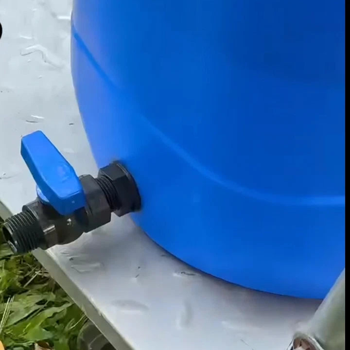2X Rain Barrel Spigot Kit 3/4" GHT Bulkhead Fitting Hose Valve PVC