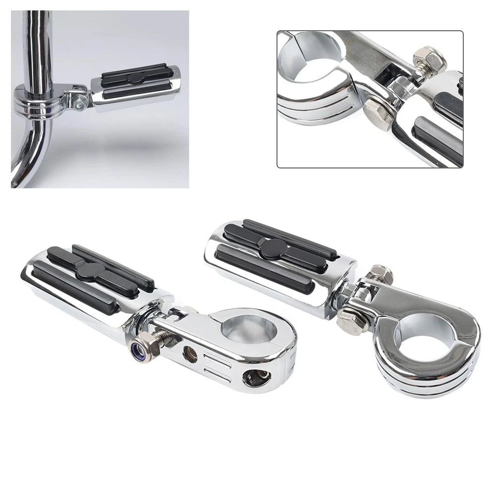1.25" Highway Engine Guard Foot Pegs for Harley Touring Road King Street Glide