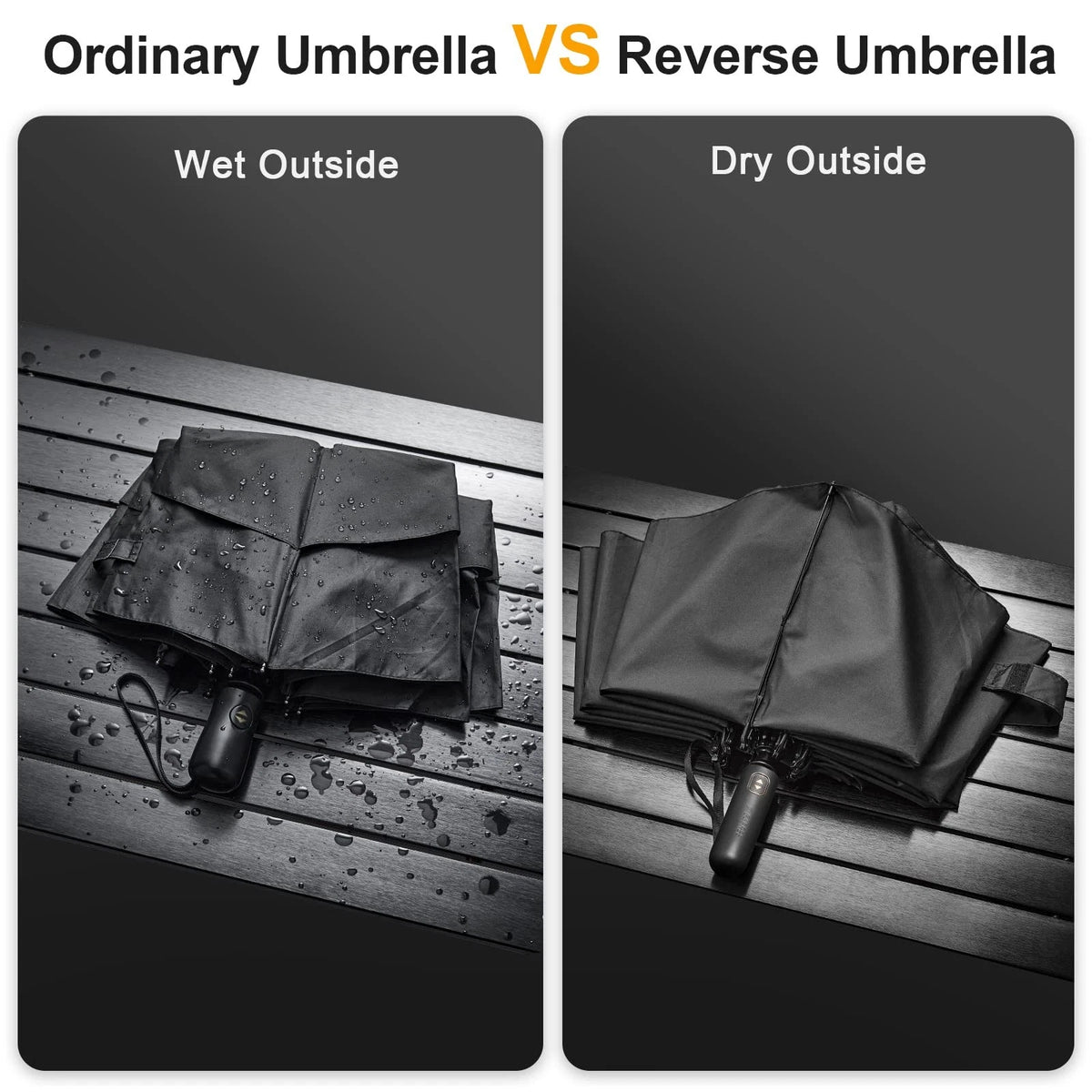 62 Inch Windproof Double Canopy Golf Umbrella